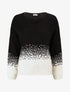 Pull en maille bicolore - Noir - 1