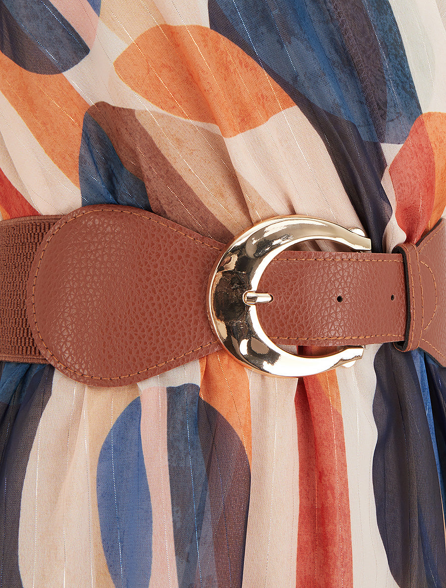 Robe patineuse sans manches imprimé fantaisie - Marine - 3