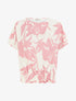 Top coupe boule imprimé floral - Rose - 1