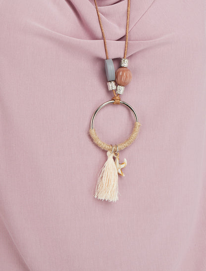 Top fluide à col bénitier - Vieux rose - 3