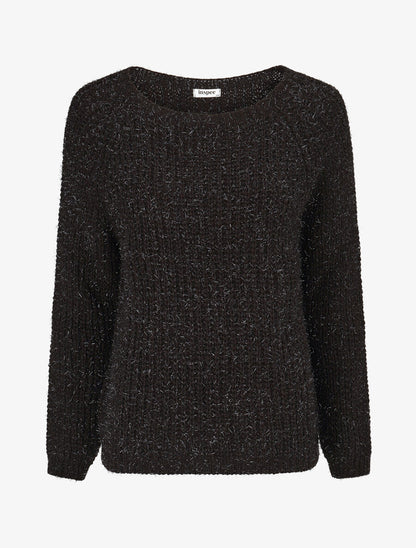 Pull en maille irisée - Noir - 1