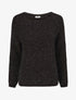 Pull en maille irisée - Noir - 1