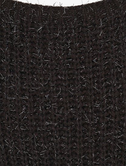 Pull en maille irisée - Noir - 3