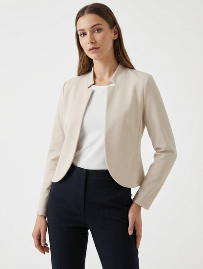 Kort jasje met een reverskraag - Beige