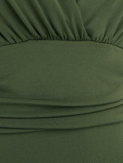 Body uni à dos nu - Kaki - 3