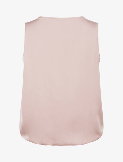 Top boule satiné à bijou métallique - Rose - 2