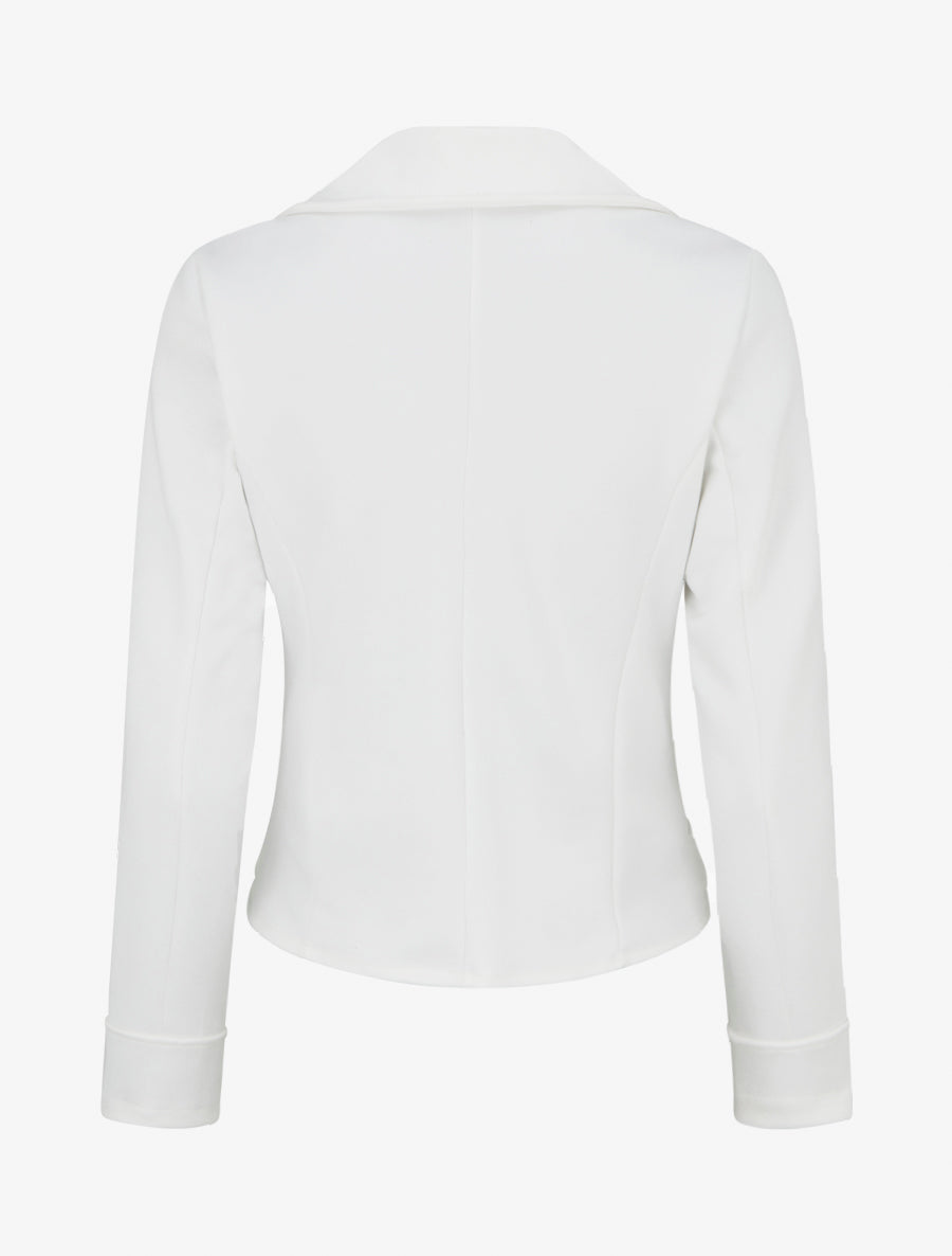 Veste en suédine style perfecto - Blanc - 2