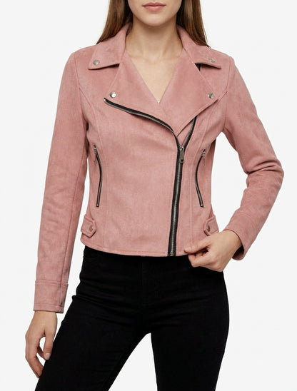Suède jasje in perfecto stijl - Oudroze