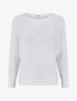 Pull irisé à manches chauve-souris - Blanc - 1