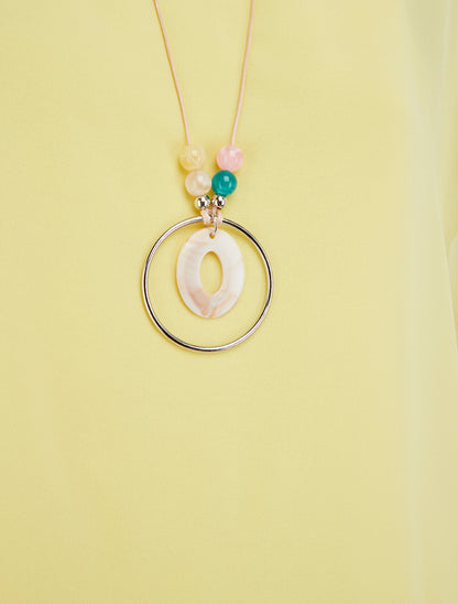 Top boule uni à manches courtes - Jaune - 3