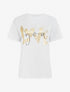 T-shirt manches courtes à message - Blanc - 1