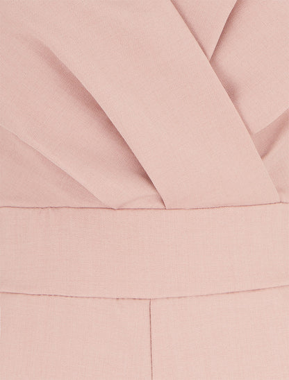 Combishort sans manches à dos ouvert - Rose - 3