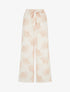 Pantalon fluide imprimé ginko - Beige - 1