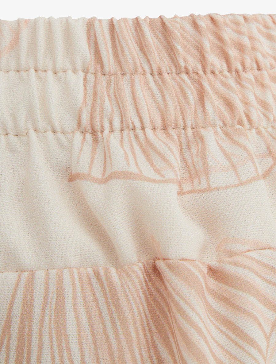 Pantalon fluide imprimé ginko - Beige - 3