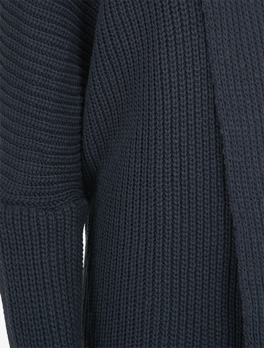 Gilet oversize ouvert - Marine - 3
