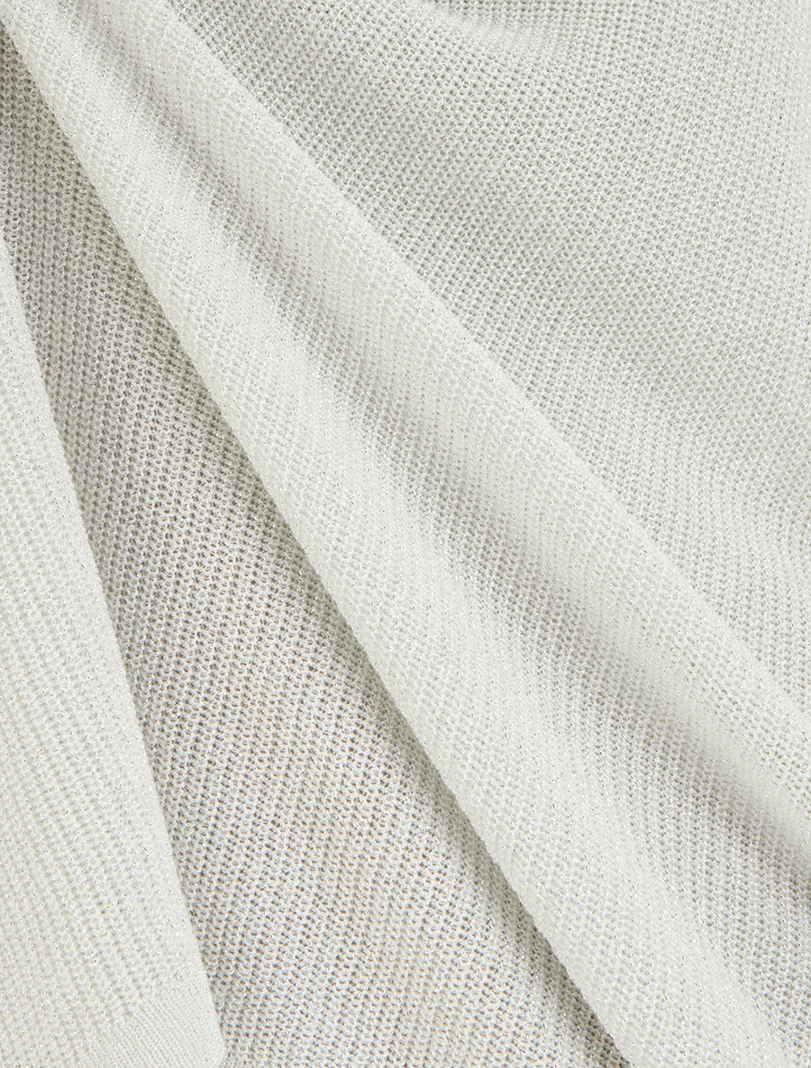 Top ample manches courtes chauve-souris - Blanc - 3