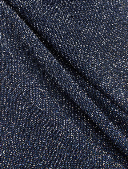 Top sans manches à maille fine irisée - Marine - 3