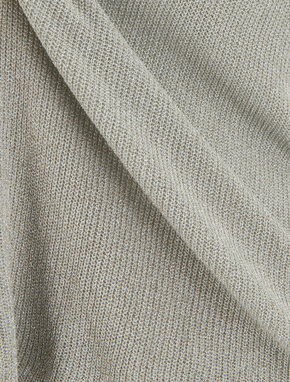 Débardeur en fine maille à détail irisé - Gris - 3