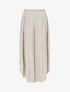 Pantalon texturé style sarouel fendu - Taupe clair - 1