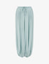 Pantalon style sarouel à bouts élastiqués - Turquoise - 1