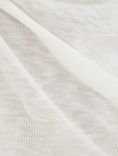 Top fin en maille - Blanc - 3