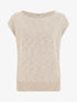 Top fin en maille - Beige - 1