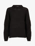 Pull à bandes en reliefs - Noir - 4
