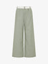Pantalon ample à rayures - Kaki - 1