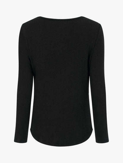 Pull fin à empiècement bijou - Noir - 2