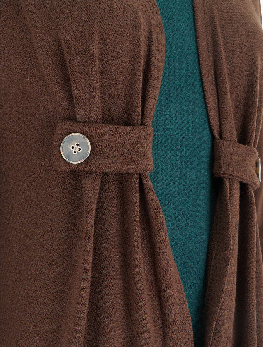 Pull style gilet en trompe l&
