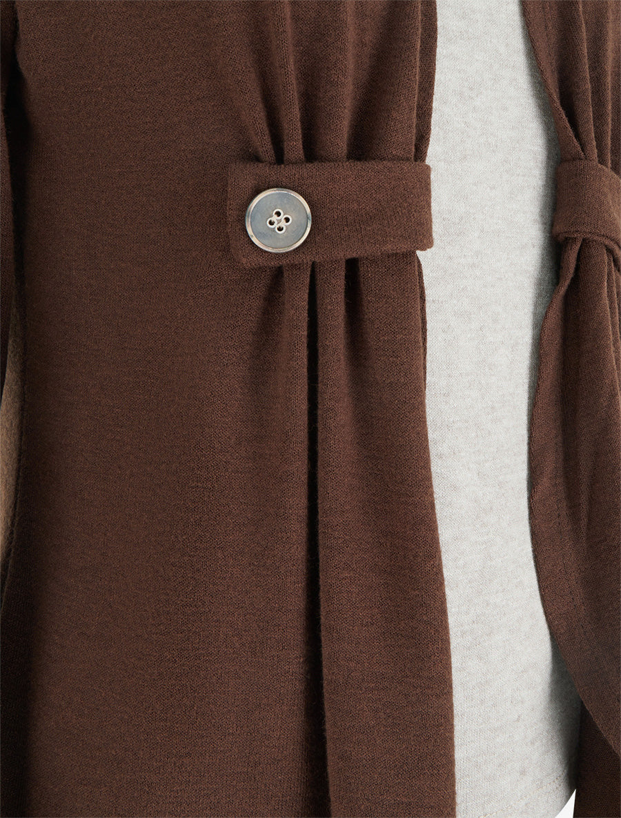 Pull style gilet en trompe l&