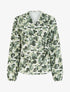 Blouse style portefeuille imprimée à col cache-coeur - Kaki - 1