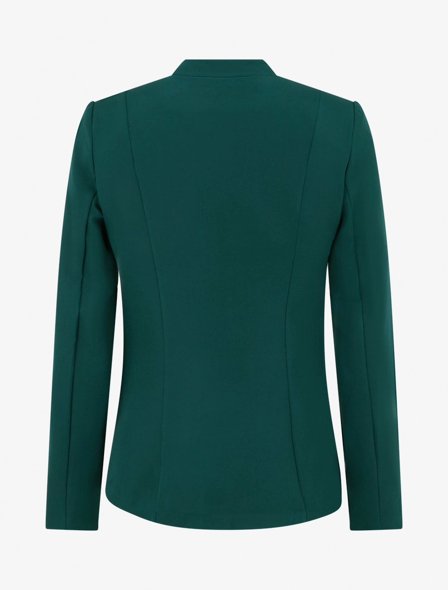 Veste droite à épaulettes - Vert sapin - 2