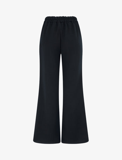 Pantalon ample taille haute bijoux - Noir - 2