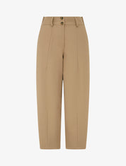 Pantalon uni à fermeture boutonnée - Camel clair - 1