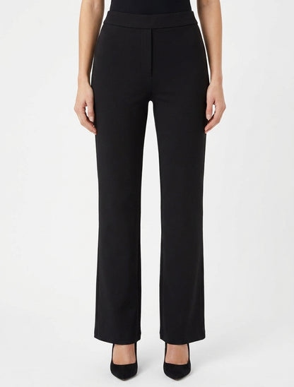 Pantalon uni coupe droite - Noir
