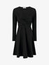 Robe patineuse à taille effet croisé - Noir - 1