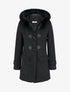Duffle-coat uni à capuche - Gris anthracite - 1