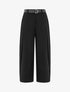 Pantalon coupe ample taille haute - Noir - 1