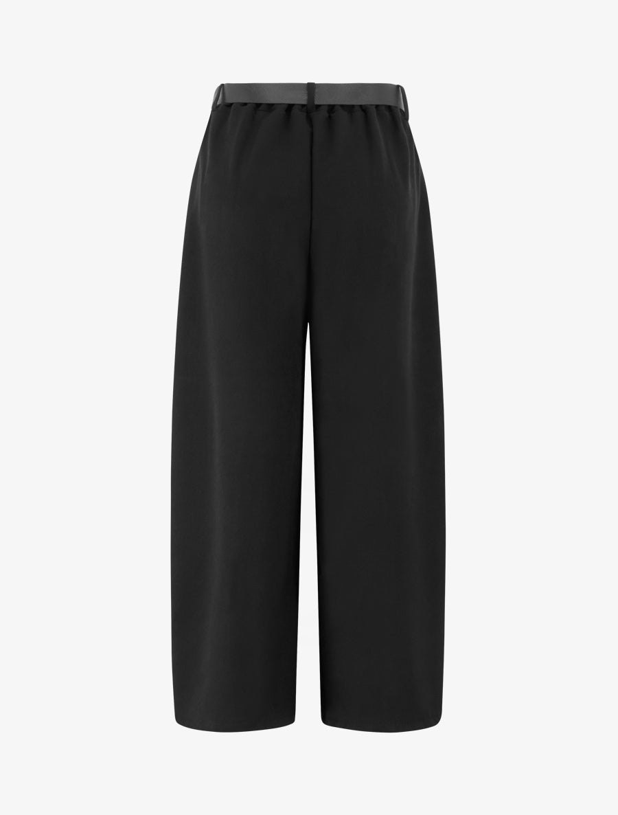 Pantalon coupe ample taille haute - Noir - 2
