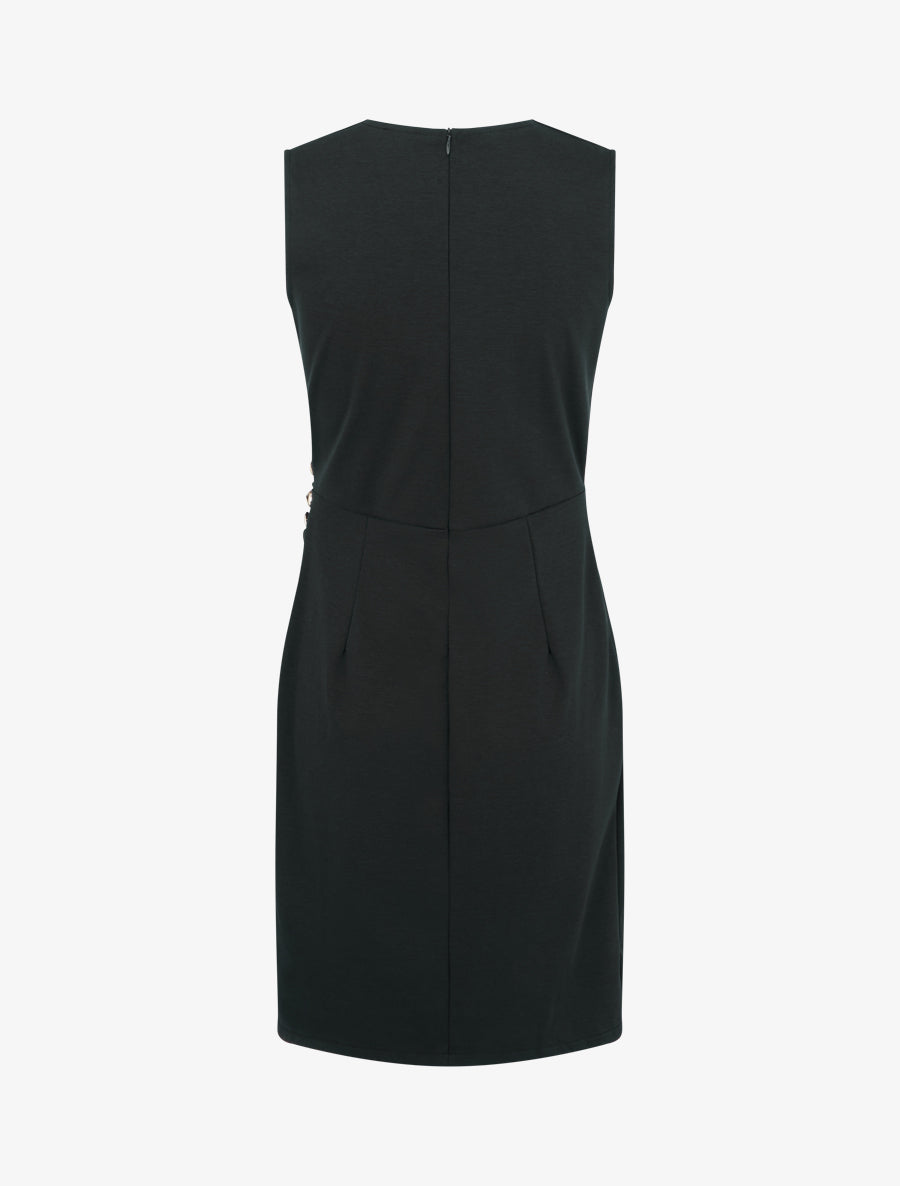 Robe sans manches style portefeuille - Noir - 2