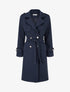 Manteau long à col cranté - Marine - 1