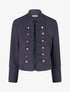 Veste suédine style officier - Marine - 1