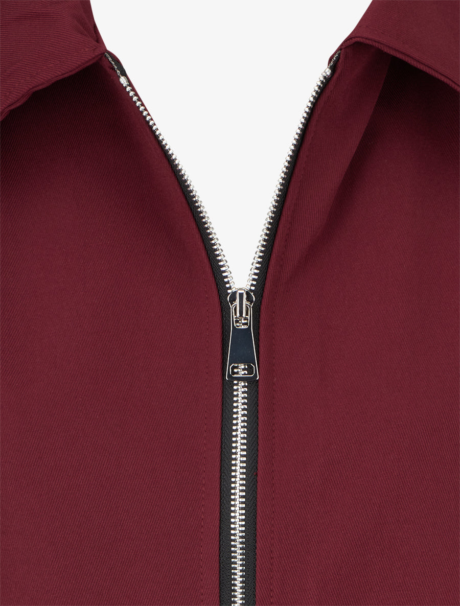 Bomber uni zippé - Bordeaux - 3