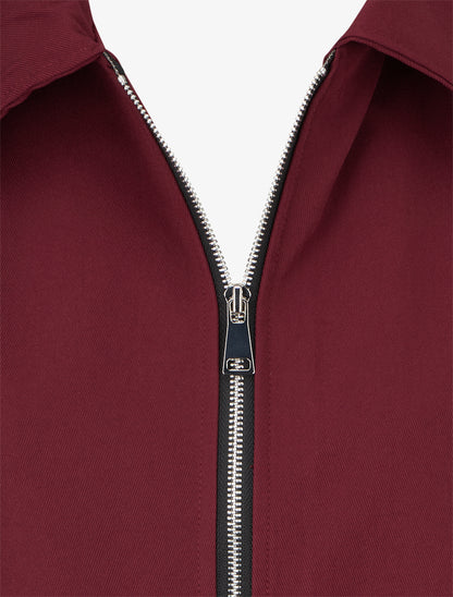 Bomber uni zippé - Bordeaux - 3