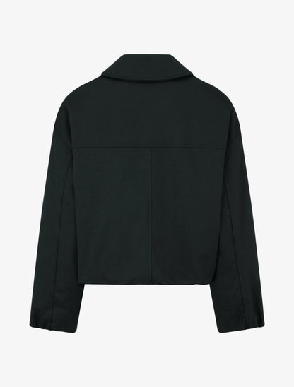 Bomber uni zippé - Noir - 2