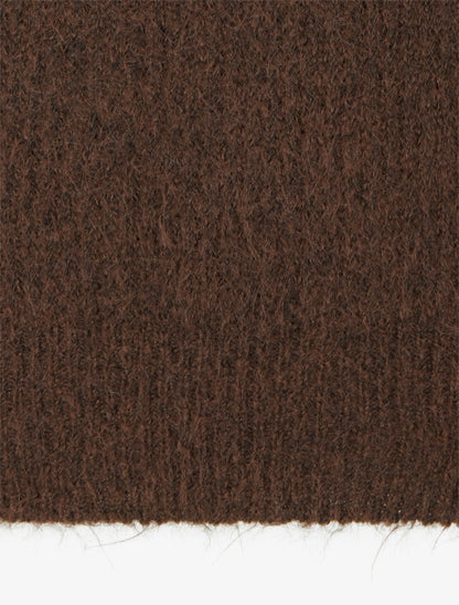 Pull en maille duveteux - Marron - 3