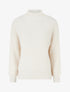 Pull en maille duveteux - Crème - 1