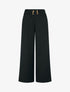 Pantalon élastiqué à boutons décoratifs - Noir - 1