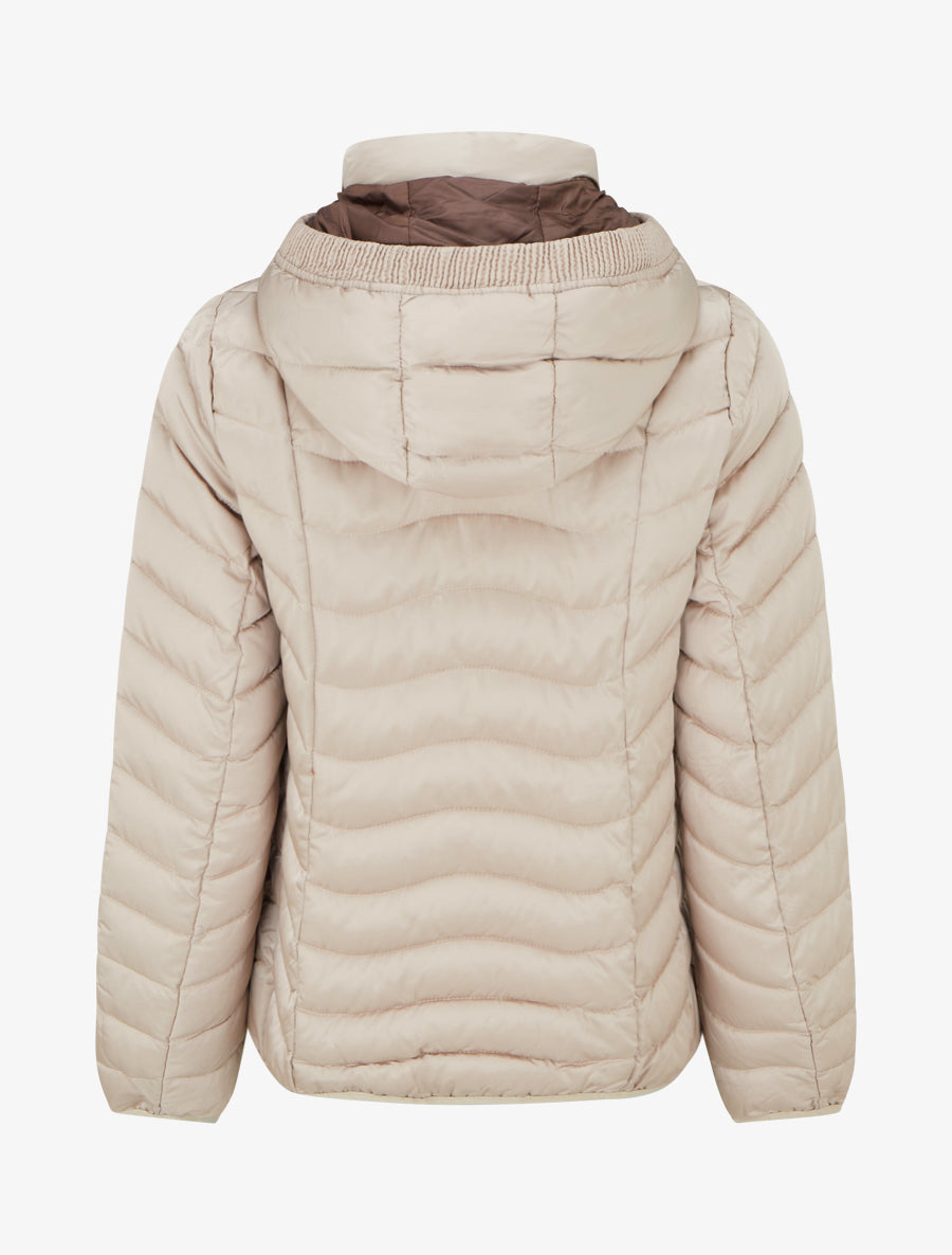 Doudoune ajustée matelassée - Beige - 2